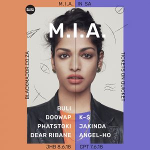 M.I.A comes to South Africa in June